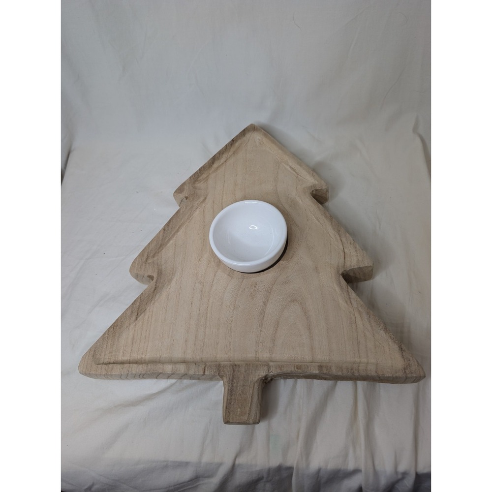 Mudpie - Tree Chip & Dip Set - Christmas Serving Ware Charcuterie New!